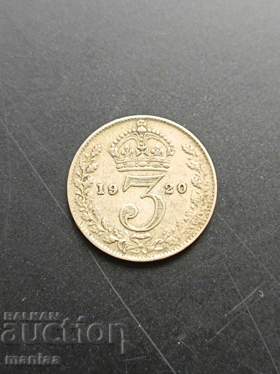 3 πένες 1920 ασημένιο!