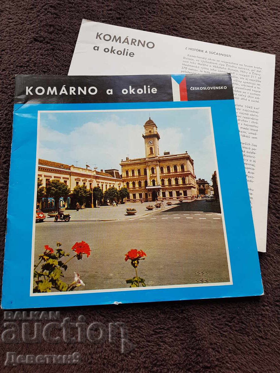 Komárno și împrejurimi - Pliant publicitar, anul 1974