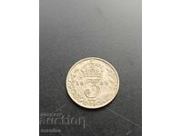 3 пенса  1920 г Сребро !
