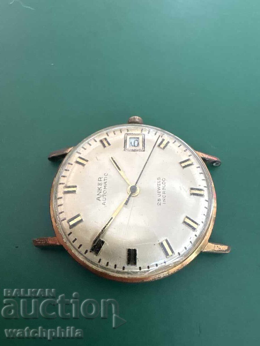 Licitație Anker Auyomatic ceas barbatesc placat cu aur. Functioneaza Licitație Anker Auyomatic ceas barbatesc placat cu aur. Functioneaza