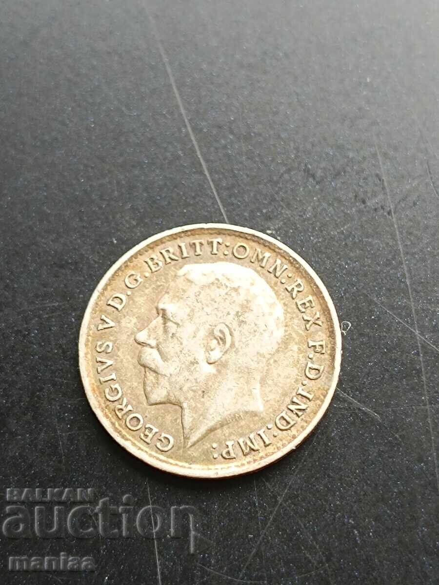 3 pence 1919 Argint! - 6