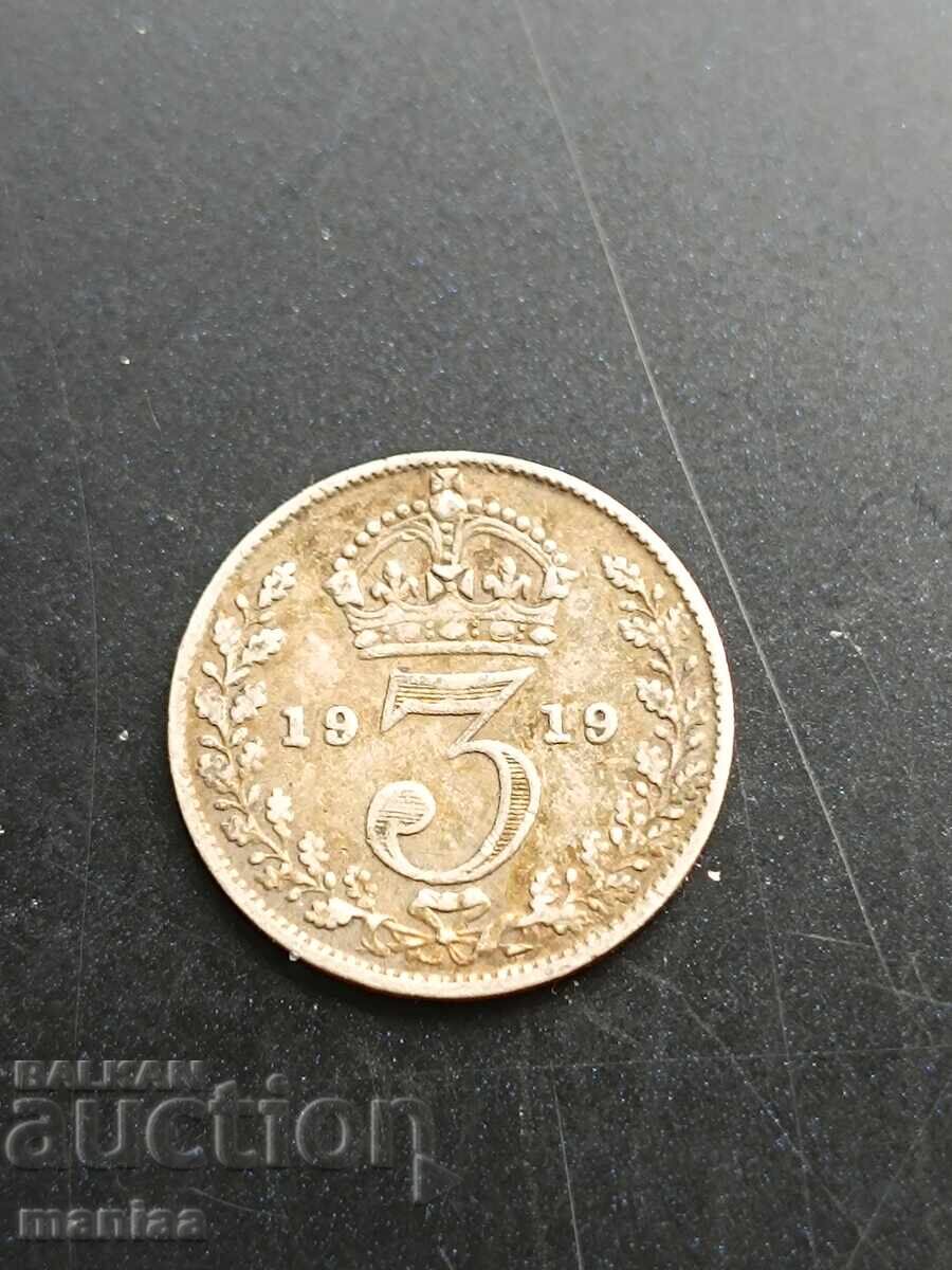 3 πένες 1919 Ασήμι ! με τιμή € 9.00 | 17.60 BGN