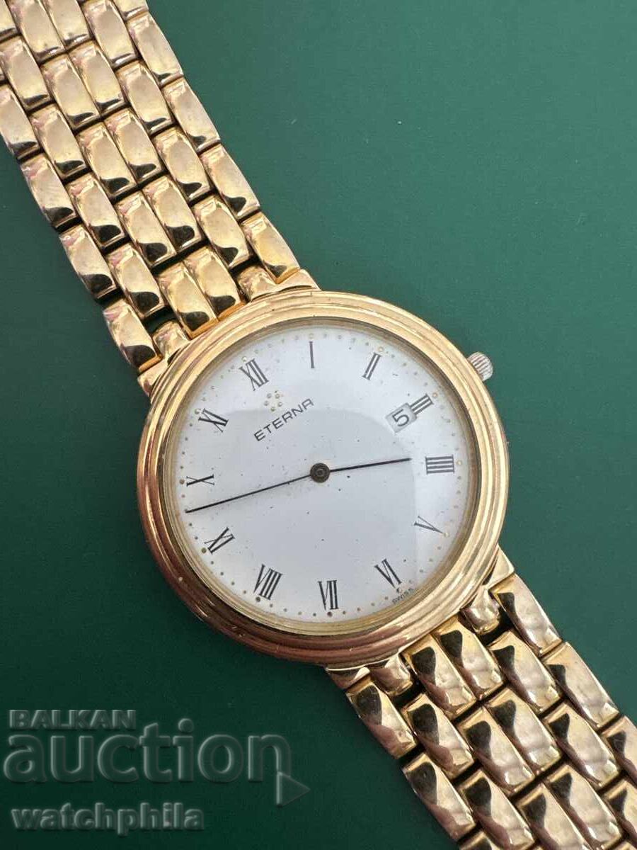 Eterna Swiss Gold-Plated Men's Watch. Rare