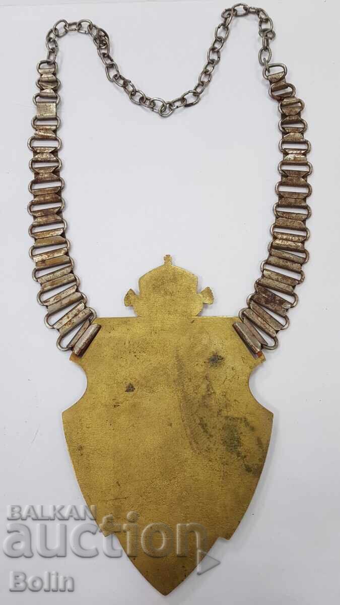 Аукцион Изключително рядък нагръден знак  "ВОЕННА ПОЛИЦИЯ" - 1930-40