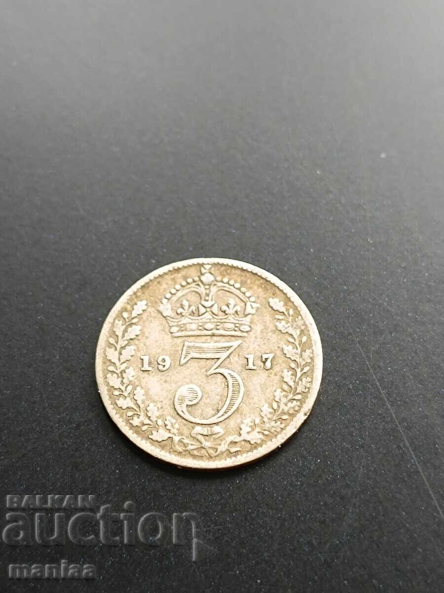 Δημοπρασία 3 πένες 1917 ασημένια! Δημοπρασία 3 πένες 1917 ασημένια!