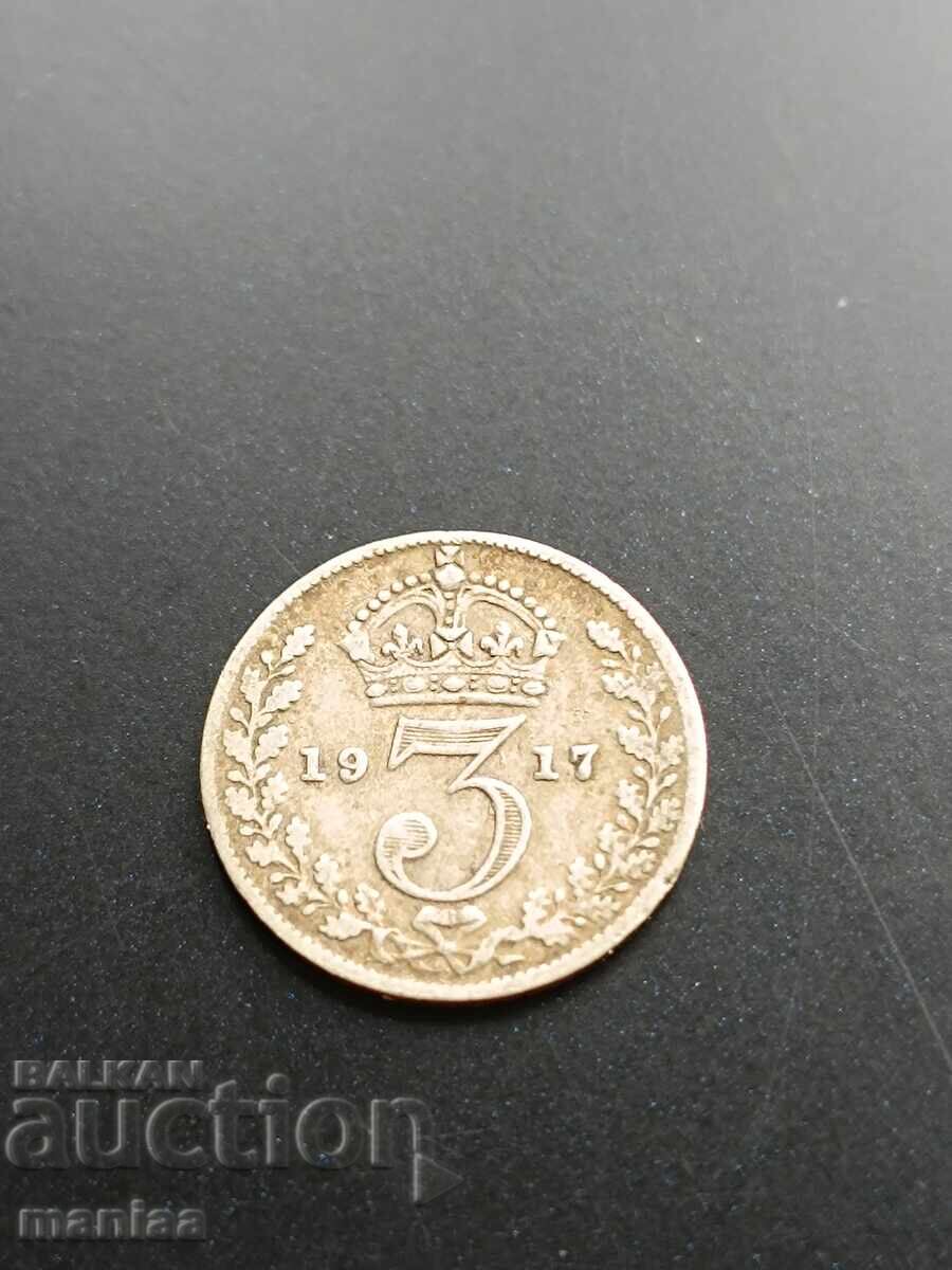3 πένες 1917 ασημένια! 3 πένες 1917 ασημένια!