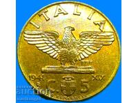 5 centesimi 1941 Italy centesimi brass