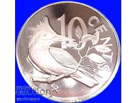 10 цента 1973 PROOF UNC Британски Вирджински о-ви