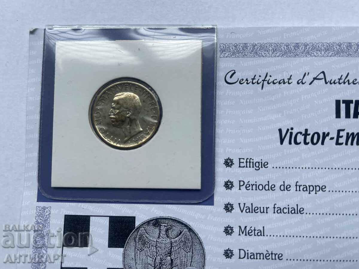 ИТАЛИЯ сребърна монета 5 лири 1929 с цена € 10.00 | 19.56 лв.