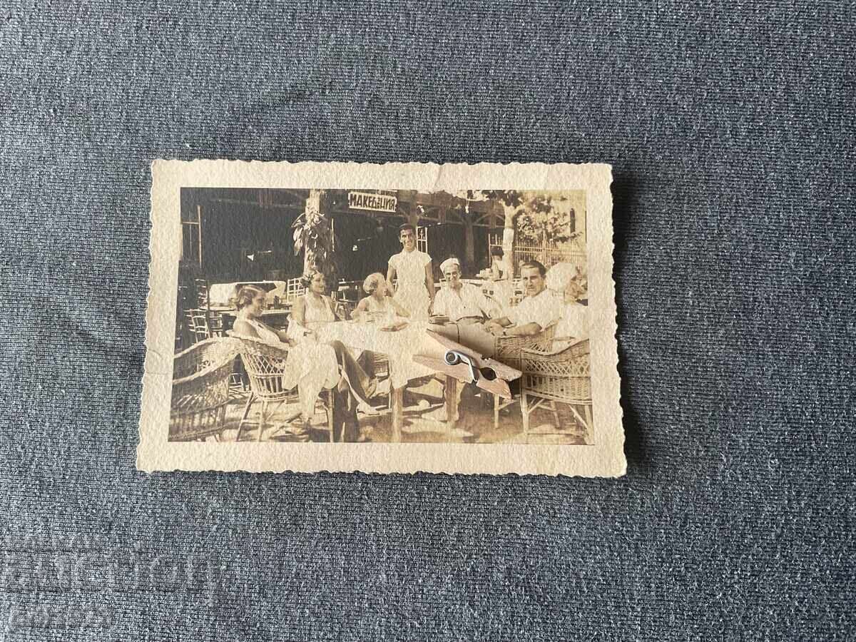 Old photo Sofia tavern "Macedonia" 1930 Old photo Sofia tavern "Macedonia" 1930
