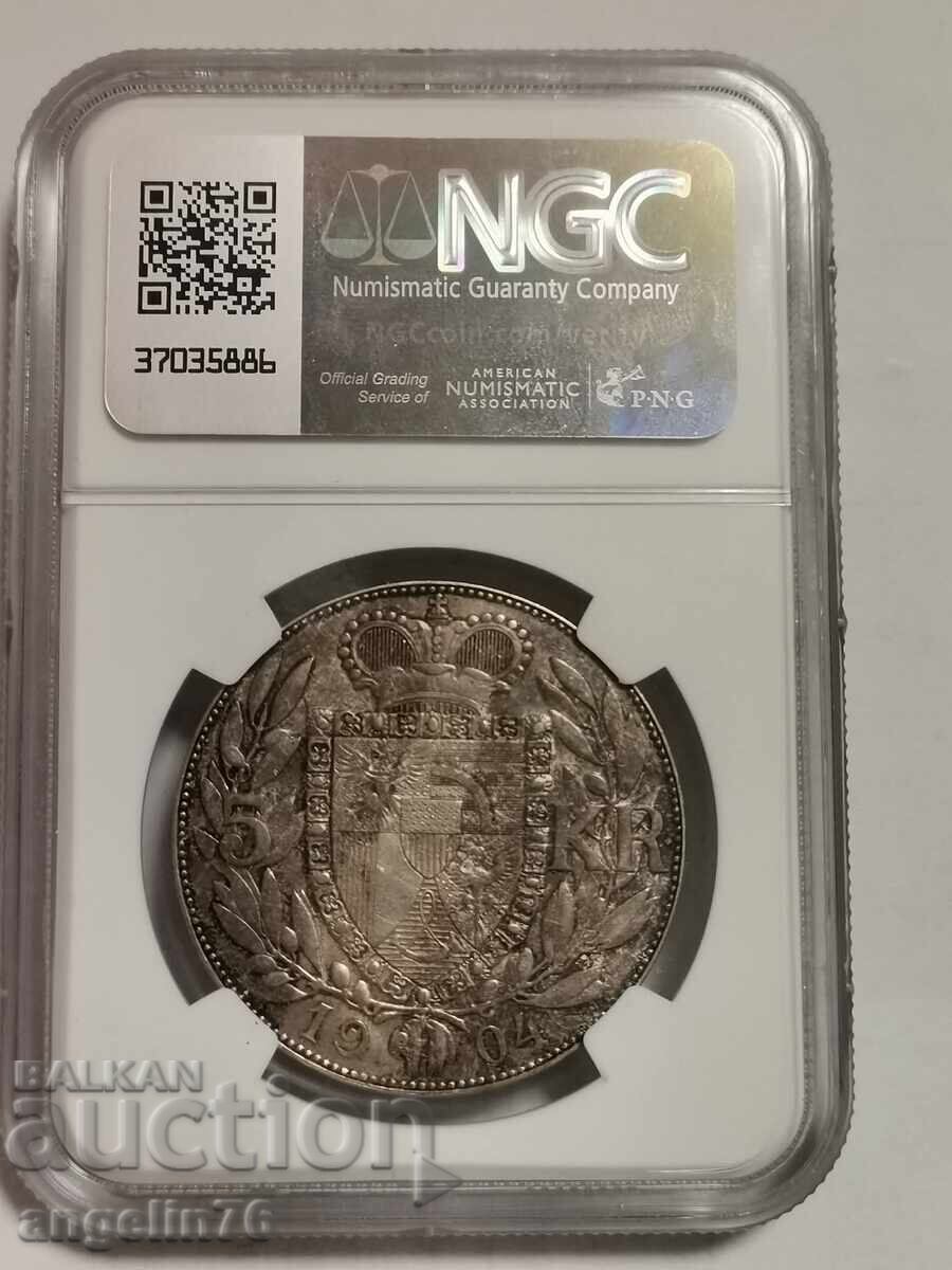 5 coroane 1904 Liechtenstein cu preț € 500.00 | 977.92 BGN