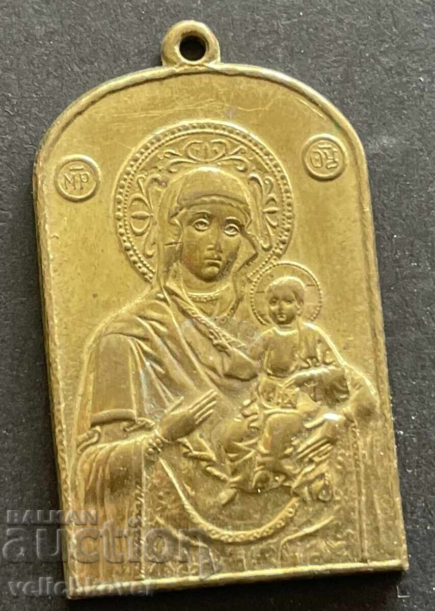 43117 Bulgaria icon medallion Virgin Mary and Jesus Christ