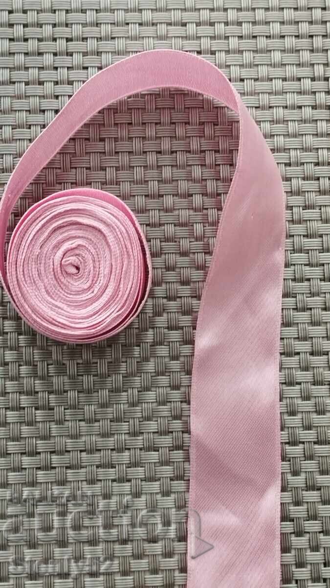 Roz panglică, bandă 5 m/lățime 27 mm