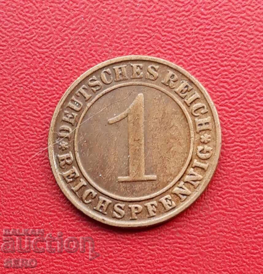 Germania-1 pfennig 1934 G-Karlsruhe