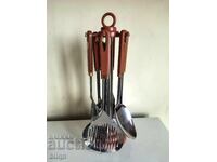 Excelent Set de Ustensile de Bucătărie 7 Piese și Aurire 24K