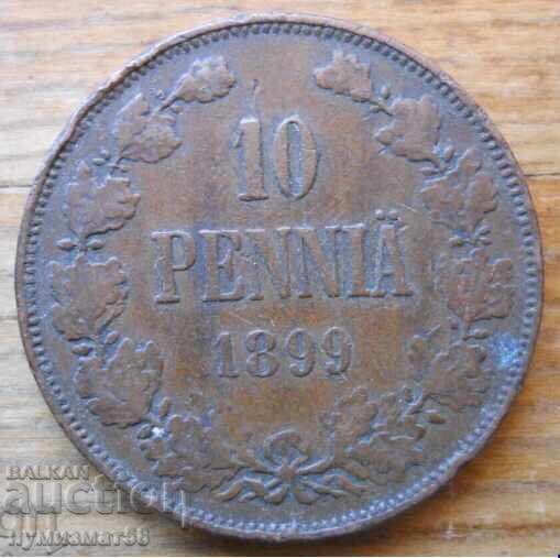 10 penniä 1899 - Rusia (pentru Finlanda)