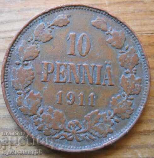 10 peni 1911 - Rusia (pentru Finlanda)