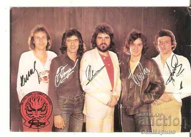 Carte poștală Bulgaria Trupa rock "Tangra"*