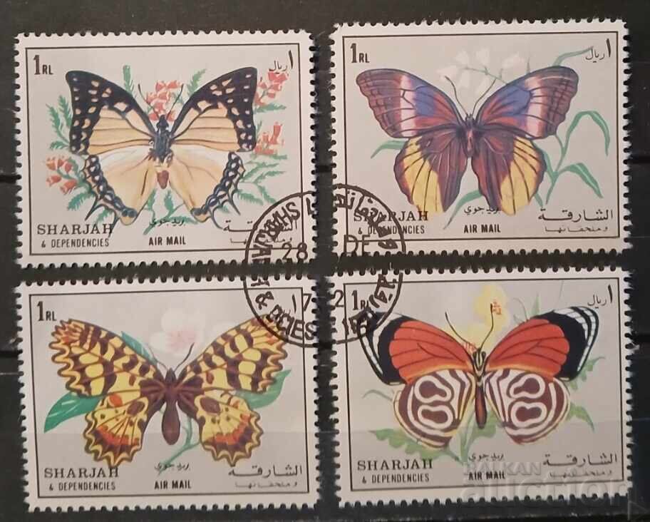 Sharjah 1972 Faună/Fluturi