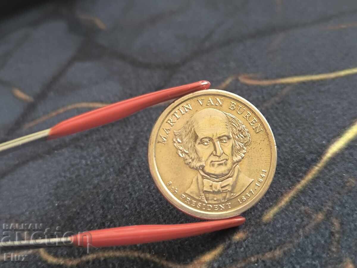 Νόμισμα - ΗΠΑ - 1 δολάριο (Μάρτιν Βαν Μπιούρεν) UNC | 2008