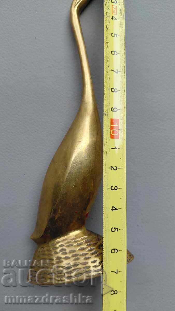 Auction  Brass Flamingo