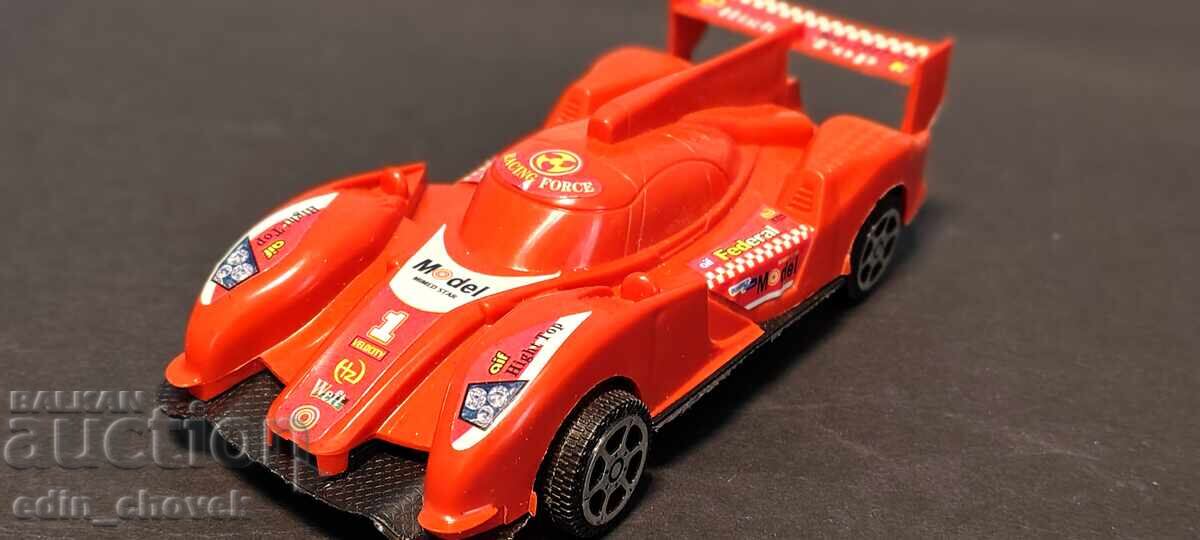 Πλαστικό αυτοκινητάκι σπορ με μηχανισμό οπισθοδρόμησης με σχοινί