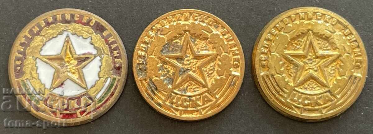 1899 България 3 знака заготовки Футболен клуб ЦСКА Септември