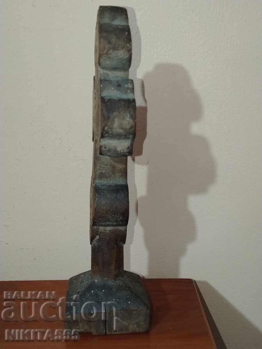 Old wooden bread stamp - Prosfor 2 - 5