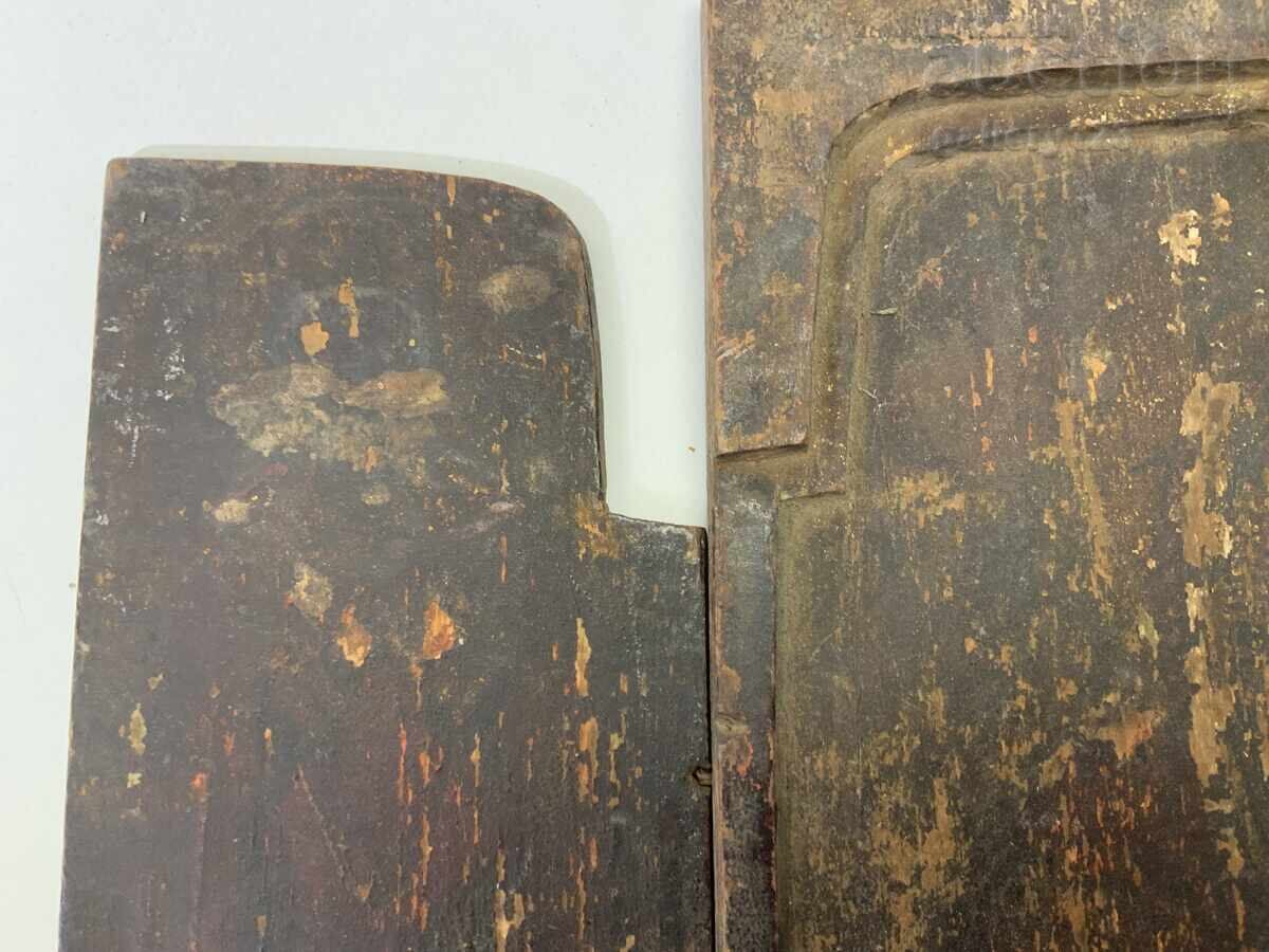 Licitație Veche icoană bulgărească renascentistă, secolul al XIX-lea, triptic, Târgoviște