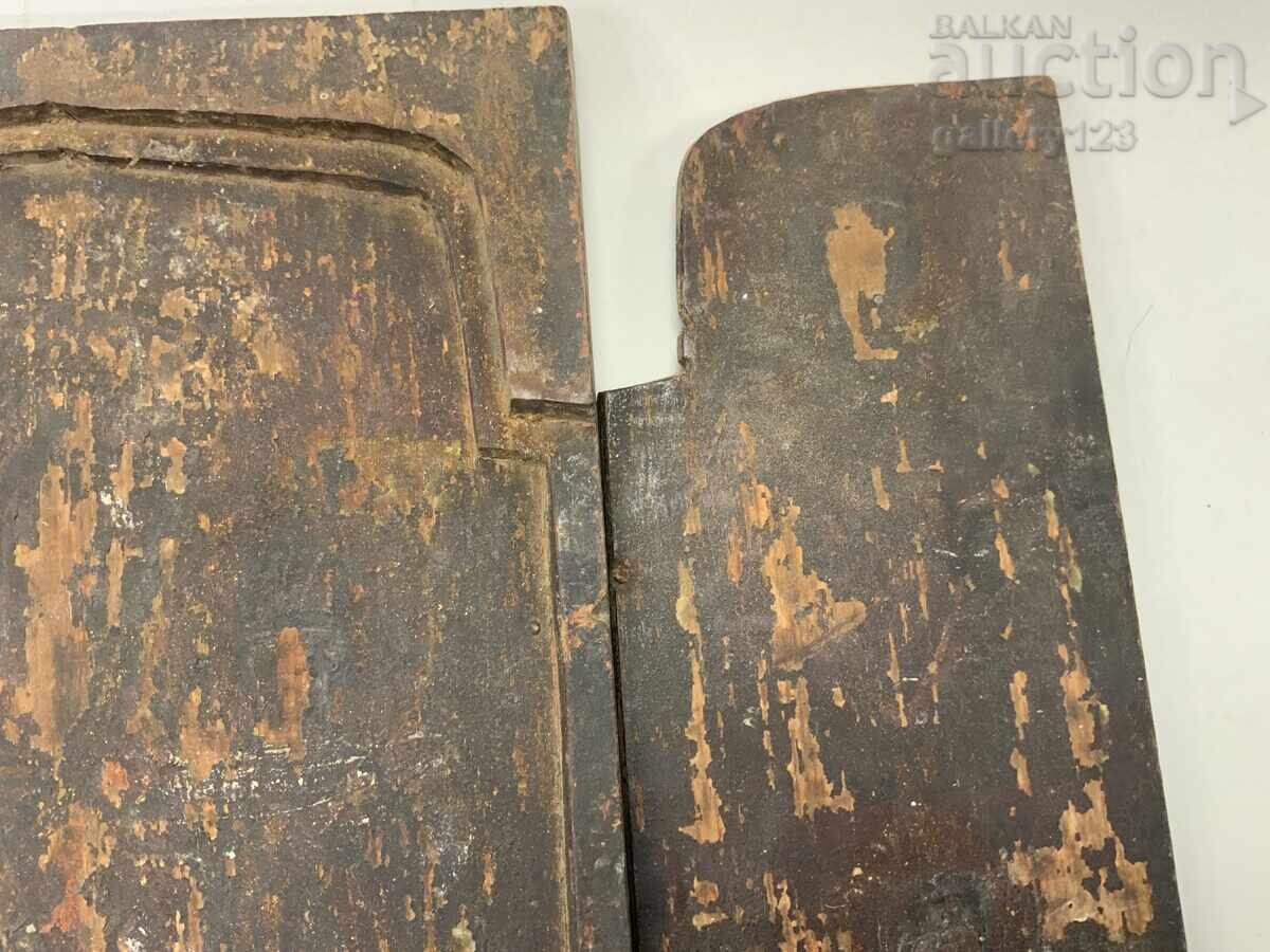 Veche icoană bulgărească renascentistă, secolul al XIX-lea, triptic, Târgoviște - 6