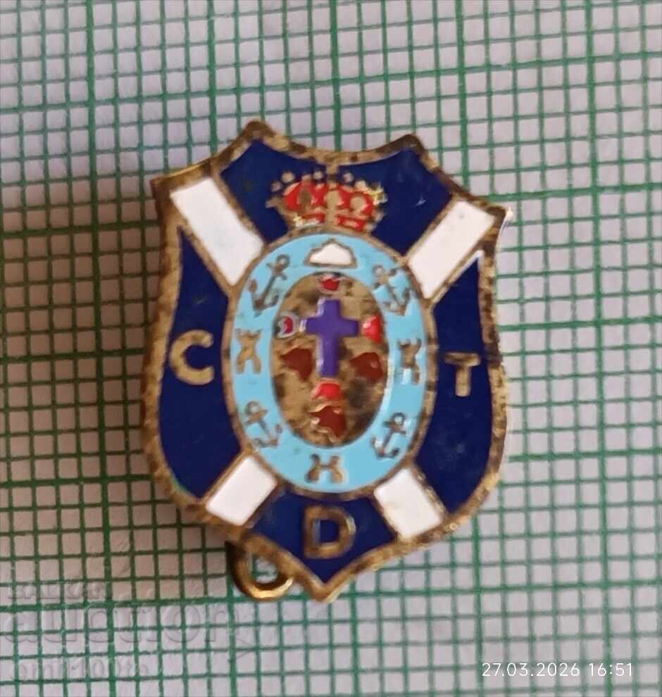 Insignă - Club de Fotbal Deportivo Tenerife Spania cu preț € 3.50 | 6.85 BGN