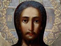 Стара икона царска Русия 19 век позлата маркирана22/18см