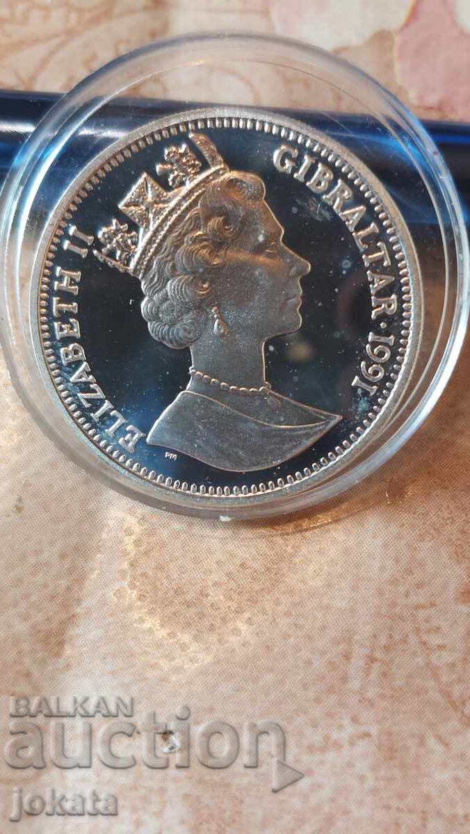 10 lire Gibraltar argint cu preț € 40.00 | 78.23 BGN