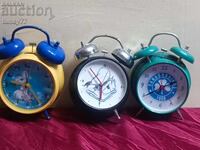 Lot of 3 collectible rare alarm clocks
