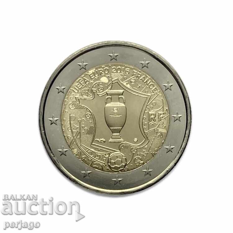 Franța 2 euro monede 2016 UNC campion uefa Franța 2 euro monede 2016 UNC campion uefa