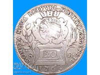 20 Kreuzer 1765 Germany Nuremberg - Silver
