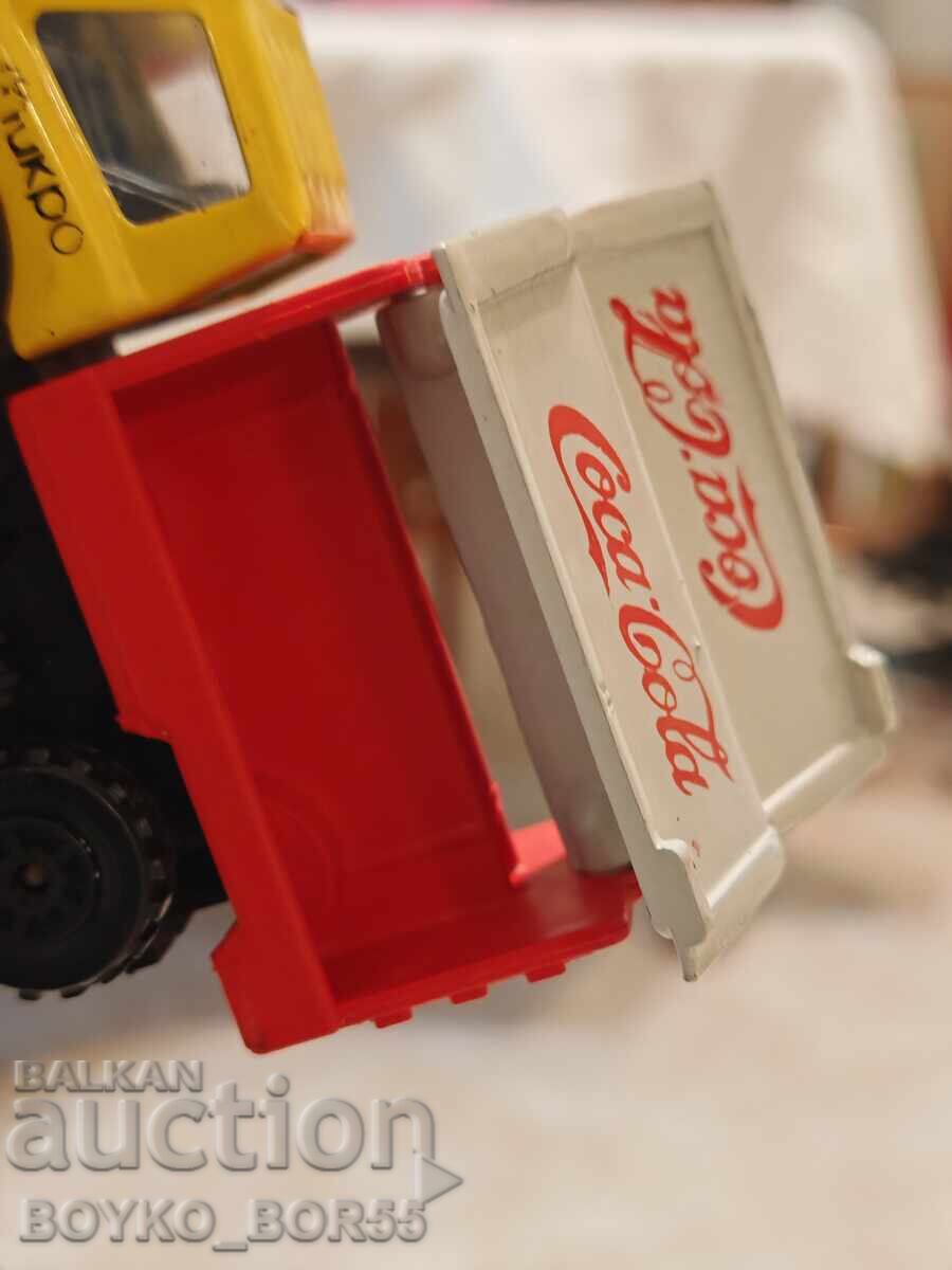 Super ryadka bŭlgarska sots igrachka kamion MIKRO Koka Kola - 5