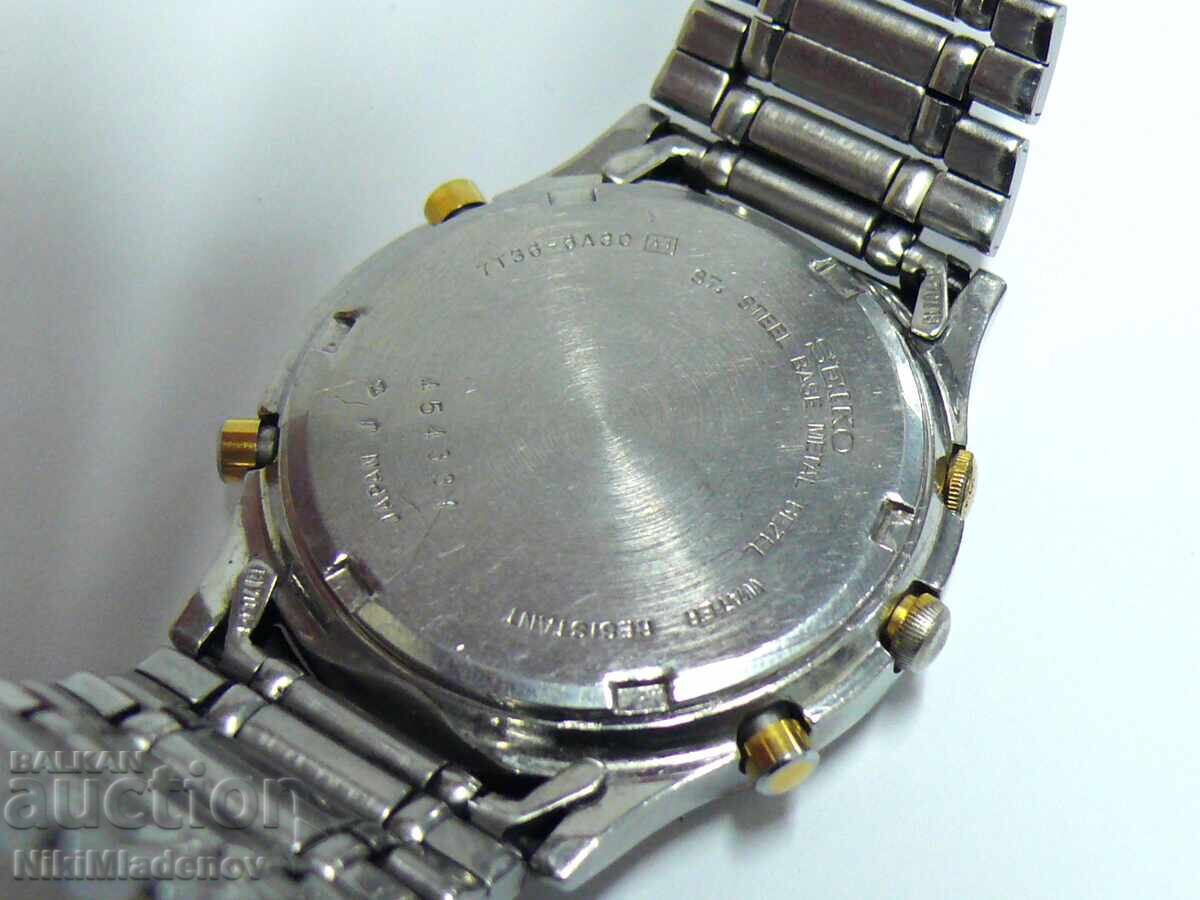 SEIKO SEĬKO ΧΡΟΝΟΓΡΑΦΟΣ QUARTZ Ανδρικό ρολόι χειρός, λειτουργικό - 12 SEIKO SEĬKO ΧΡΟΝΟΓΡΑΦΟΣ QUARTZ Ανδρικό ρολόι χειρός, λειτουργικό - 12