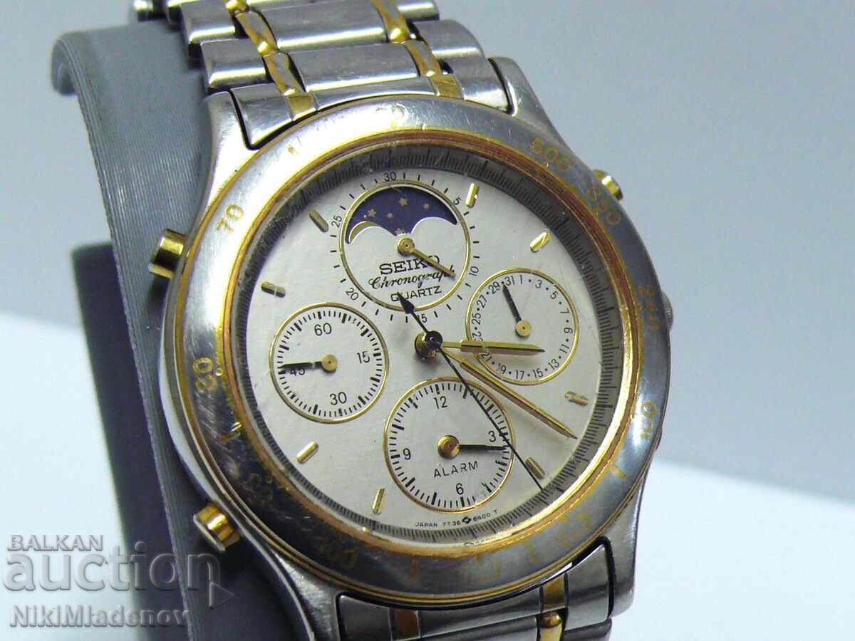 Δημοπρασία SEIKO SEĬKO ΧΡΟΝΟΓΡΑΦΟΣ QUARTZ Ανδρικό ρολόι χειρός, λειτουργικό Δημοπρασία SEIKO SEĬKO ΧΡΟΝΟΓΡΑΦΟΣ QUARTZ Ανδρικό ρολόι χειρός, λειτουργικό