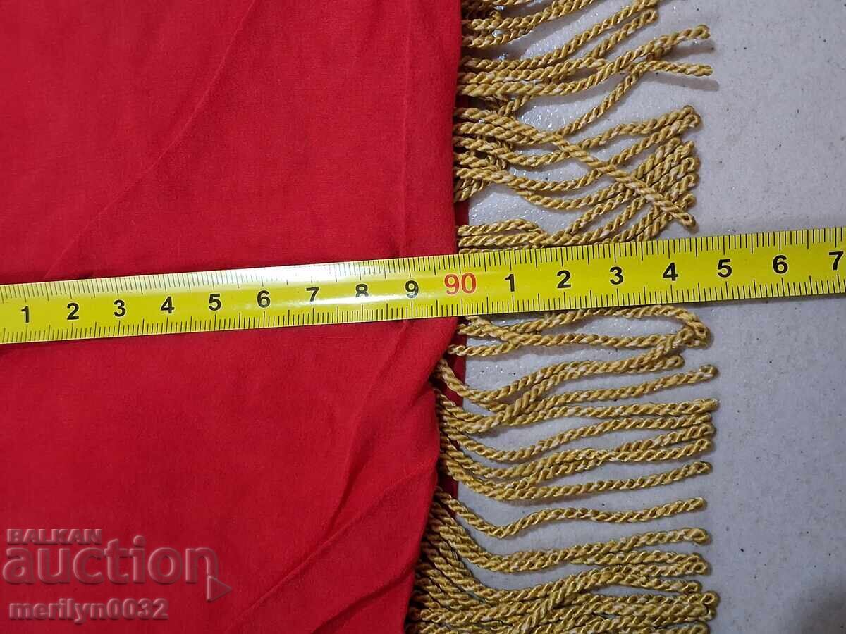 Steag banner propagandă socialistă mătase BKP DKMS NRB - 5 Steag banner propagandă socialistă mătase BKP DKMS NRB - 5