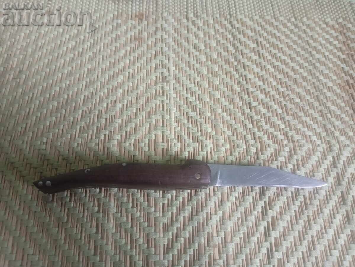 Πτυσσόμενο μαχαίρι με ξύλινη λαβή – χειροποίητη κατασκευή - 5 Πτυσσόμενο μαχαίρι με ξύλινη λαβή – χειροποίητη κατασκευή - 5