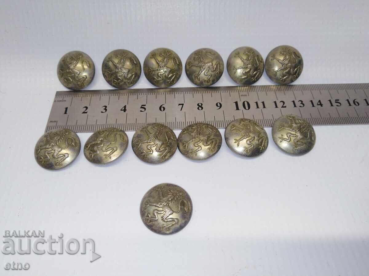 13 pcs. IMPERIAL MILITARY BUTTONS, uniform, button, WWI, WWII 13 pcs. IMPERIAL MILITARY BUTTONS, uniform, button, WWI, WWII
