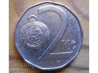 2 крони 1993 г. - Чехия