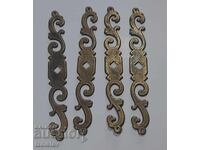 4 декоративни ,ескутеони за ключалки за чекмеджета