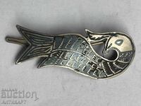 Old silver brooch with niello 7.5 grams