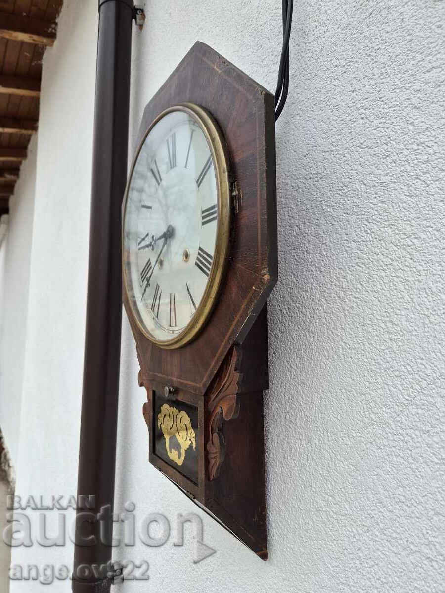 Licitație Ceas de perete american E.N.Welch FUNCȚIONAL