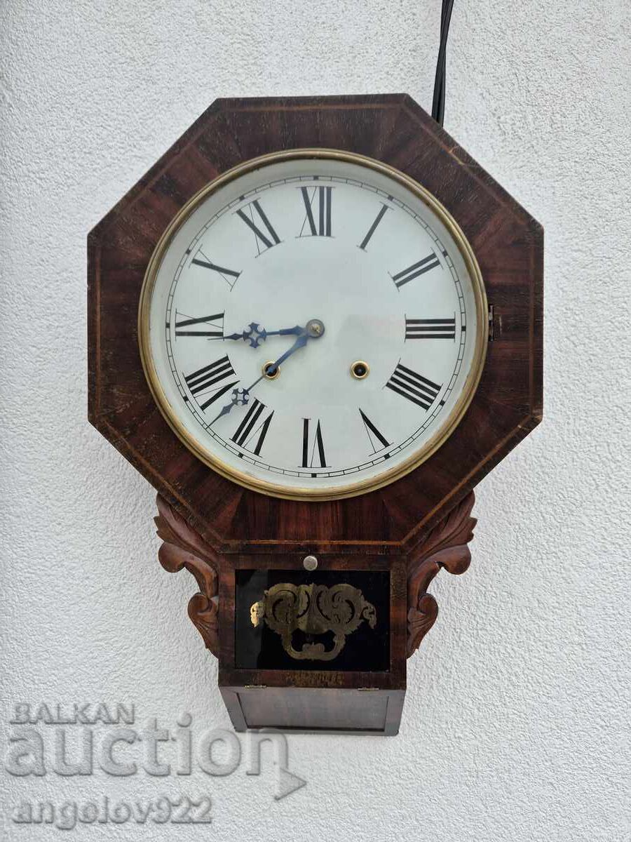 Ceas de perete american E.N.Welch FUNCȚIONAL