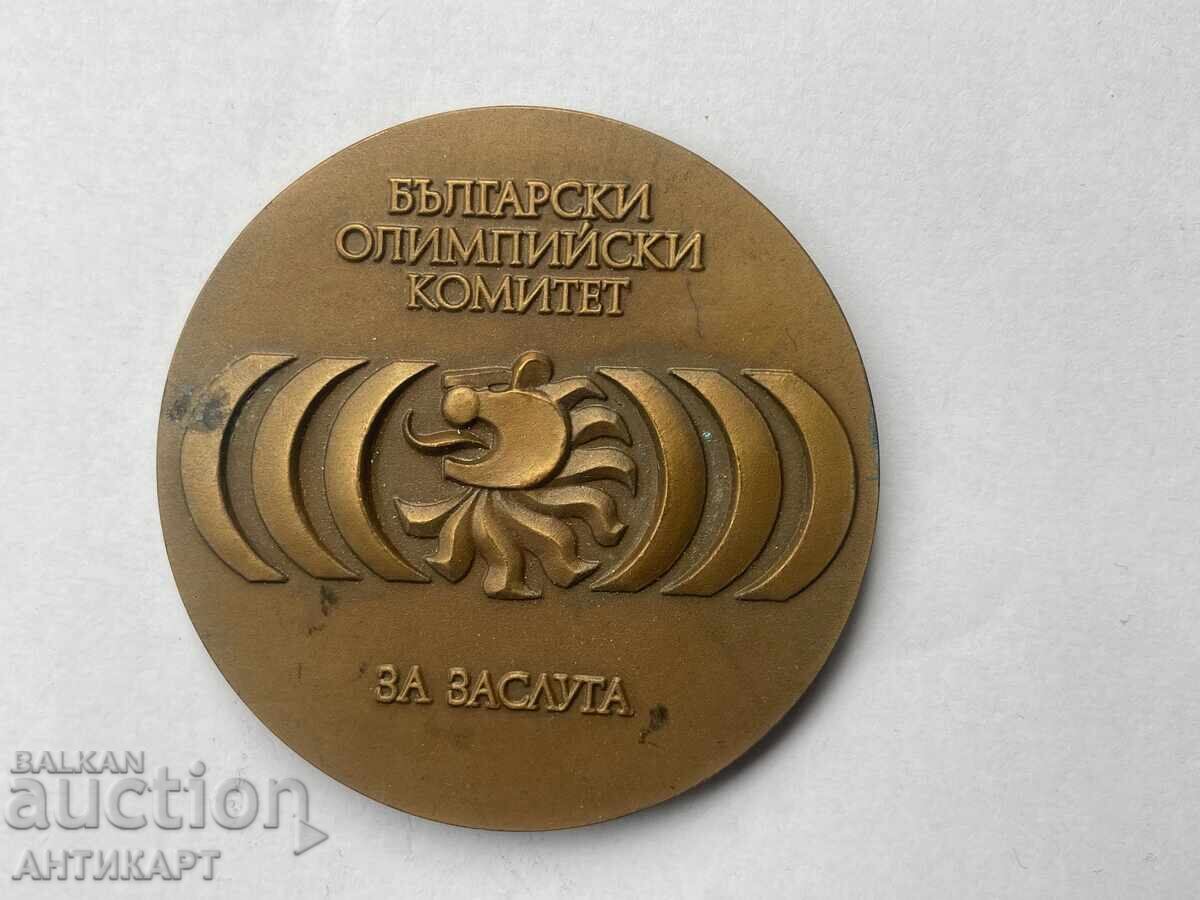 Medalie Plachet COB Pentru Merit Comitetul Olimpic Bulgar cu preț € 11.00 | 21.51 BGN