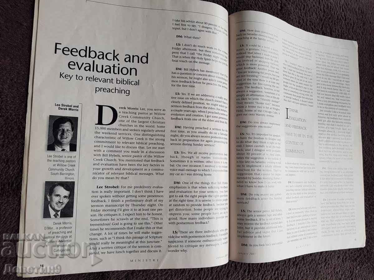 "Ministry" Magazine - January 2001 - 5
