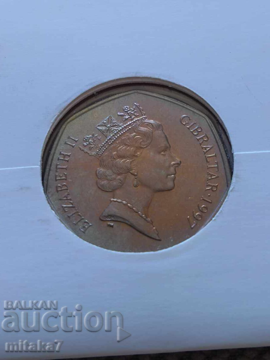 Licitație 50 pence 1997, Gibraltar